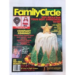 Vintage Family Circle Magazine December 26, 1985 Cheryl Tiegs Ad Kenny Rogers
